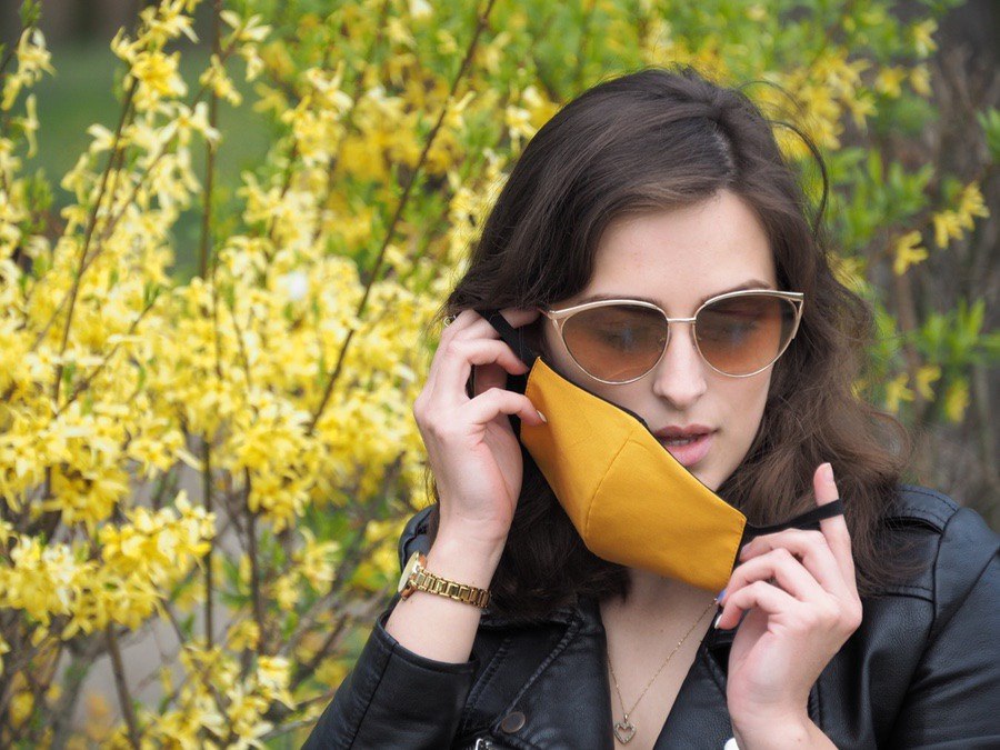 Logo trade mainoslahjat ja liikelahjat kuva: VENUS PRO puuvillamaski HEPA-suodatintaskulla 1378165