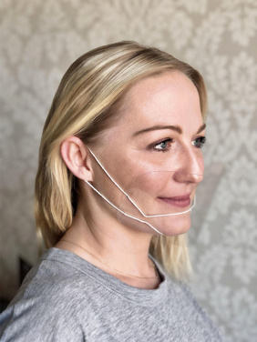 Logo trade liikelahjat tuotekuva: ATENA-kirkas kasvosuojus-suojanaamari suuta ja nenää varten 1461162