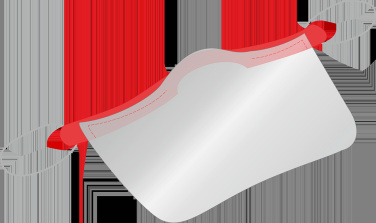 Logo trade liikelahjat mainoslahjat kuva: KALIPSO kasvosuoja - läpinäkyvä maski suulle ja nenälle 1447162