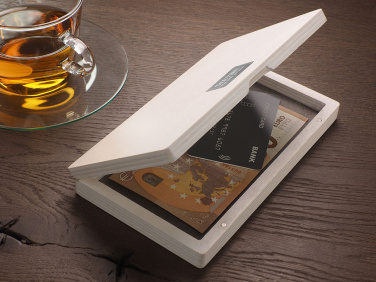 Logo trade mainoslahjat ja liikelahjat kuva: Puinen setelilaatikko 1816121