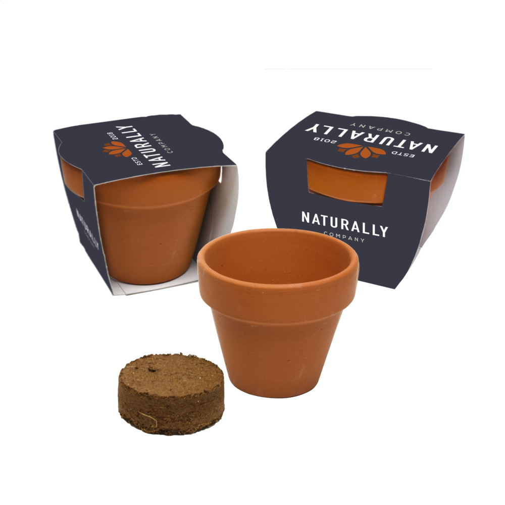 Logo trade liikelahjat mainoslahjat kuva: Flowermix Terrakotta-kukansiemenet
