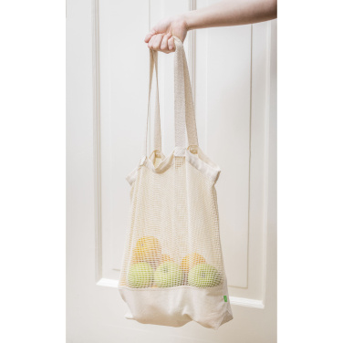 Logo trade mainostuotet tuotekuva: Natura Organic Mesh Shopper (180 g/m²) ostoskassi