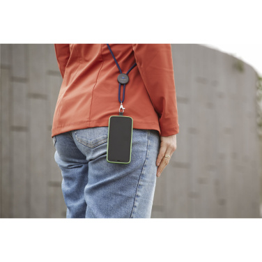 Logo trade liikelahja mainoslahja tuotekuva: Pitsinauha GRS RPET 5 mm avainnauha