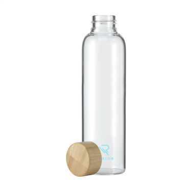 Logotrade mainoslahja tuotekuva: Senga Glass Bamboo 500 ml juomapullo