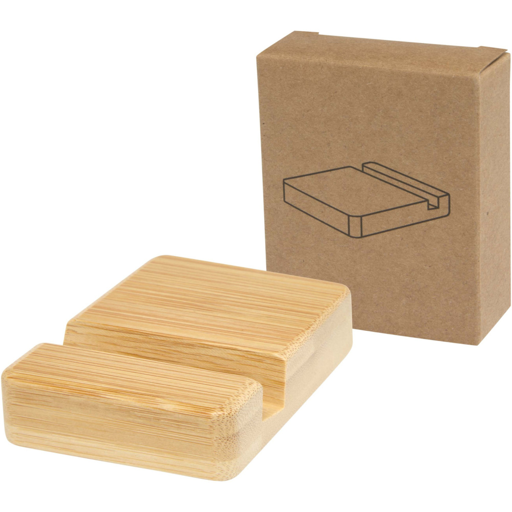 Logotrade mainoslahja ja liikelahja kuva: Ebla bambuinen puhelinjalusta