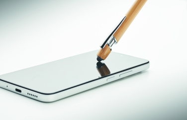 Logo trade liikelahjat mainoslahjat kuva: Kuulakynä bambua