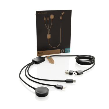 Logotrade liikelahja mainoslahja kuva: Terra RCS rPET 6-in-1 latauskaapeli