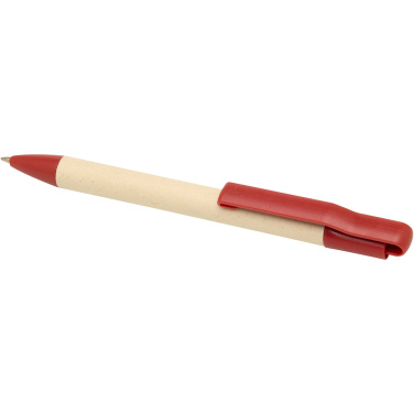 Logo trade liikelahja mainoslahja tuotekuva: Liliana sokeriruokopaperinen kuulakärkikynä (sininen muste)