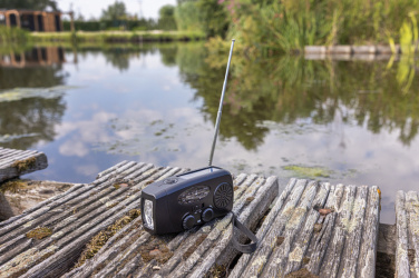 Logotrade liikelahjat mainoslahjat tuotekuva: RescueWave hätätilaradio, valmistettu RCS-kierrätysmuovista.