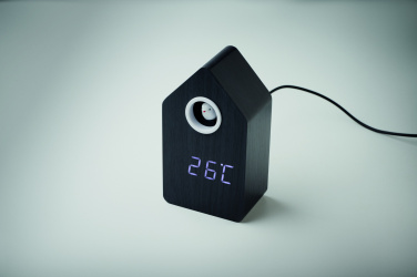 Logo trade mainoslahja kuva: MDF-käkiherätyskello