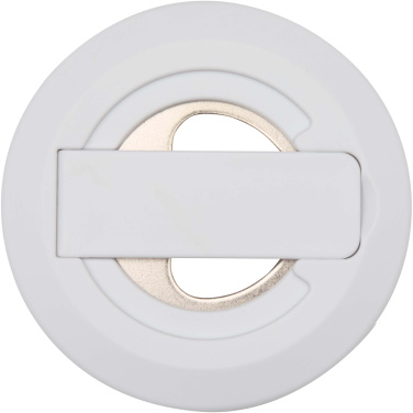 Logotrade liikelahja tuotekuva: Ain kierrätetystä muovista valmistettu magneettinen puhelinjalusta pullonavaajalla