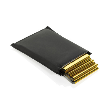 Logo trade liikelahjat mainoslahjat kuva: Solra hätäpeite RCS-kierrätetystä RPET-pussissa