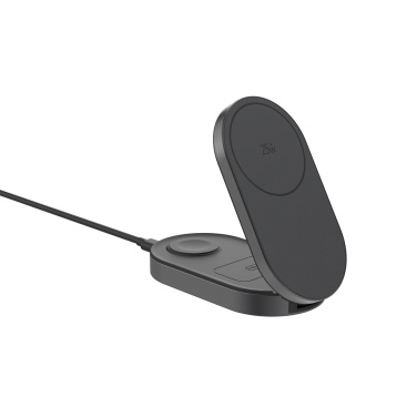 Logo trade mainoslahja kuva: Quantum ultra-nopea 3-in-1 25 W taitettava langaton laturi