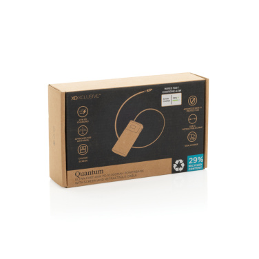 Logo trade liikelahjat tuotekuva: Quantum RCS PD45W nopea 10 000 mAh -varavirtalähde näytöllä