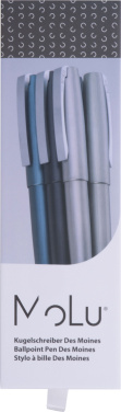 Logotrade mainostuote tuotekuva: Metallinen kuulakärkikynä Des Moines MoLu