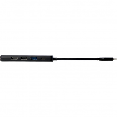 Logotrade dovana nuotrauka: Loop RCS perdirbto plastiko daugialypės terpės adapteris USB 2.0-3.0 su HDMI prievadu