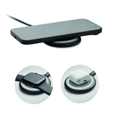 Logotrade firminės dovanos nuotrauka: 3 viename belaidis įkroviklis 15W