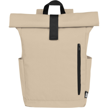 Logotrade reklaminiai produktai nuotrauka: Byron 15,6 colių GRS RPET susukama kuprinė 18L