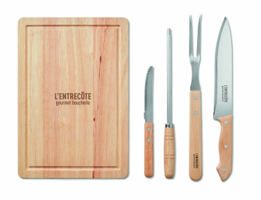 Logotrade dāvanas foto: Komplektā 4 BBQ grilēšanas piederumi