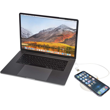 Logotrade ziemassvētku dāvanas foto: Freal 15 W pārstrādātas plastmasas bezvadu uzlādes paliktnis