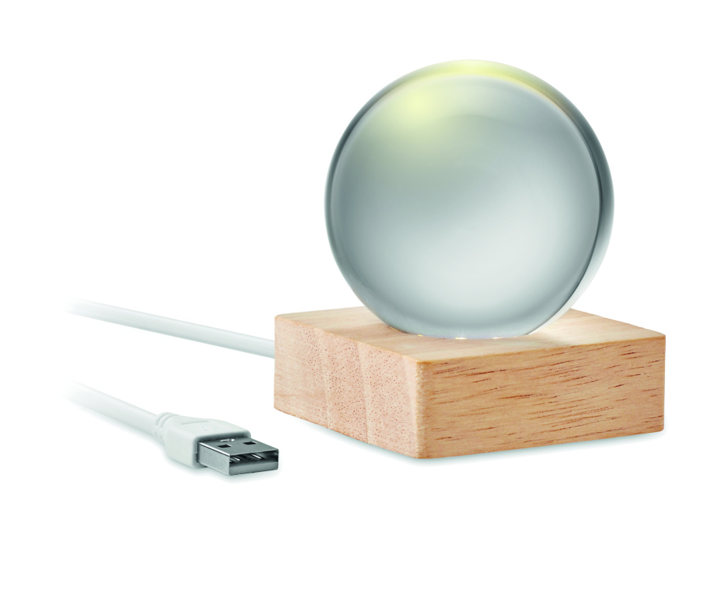 Logotrade Ideja dāvanas foto: LED stikla bumba