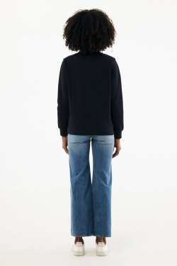 Logotrade biznesa dāvanas foto: IQONIQ Elgon pārstrādātas kokvilnas džemperis ar ceturtdaļas rāvējslēdzēju