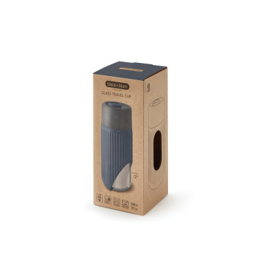Logotrade Ideja dāvanas foto: Black+Blum stikla ceļojumu krūze 340 ml