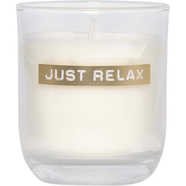 Logotrade biznesa dāvanas foto: Wellmark Discovery 250 ml roku ziepju dozators un 150 g aromātisko sveču komplekts