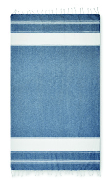 Logotrade logo dāvanas foto: Pludmales soma ar hammam dvieli