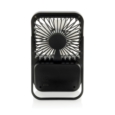 Logotrade biznesa dāvanas foto: Aervina RCS pārstrādātas plastmasas uzlādējams galda ventilators