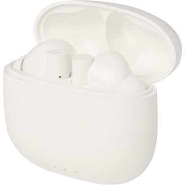 Logotrade ziemassvētku dāvanas foto: Alterf pārstrādātas plastmasas patiesi bezvadu Bluetooth® austiņas ar silikona ausu uzgaļiem