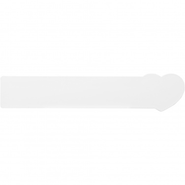 Логотрейд pекламные cувениры картинка: Линейка из переработанной пластмассы Tait длиной 15 см в формесердца