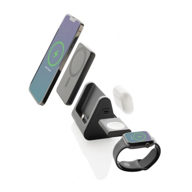 Логотрейд pекламные продукты картинка: Зарядное устройство Powerbase RCS из переработанного пластика 3 в 1 с внешним аккумулятором