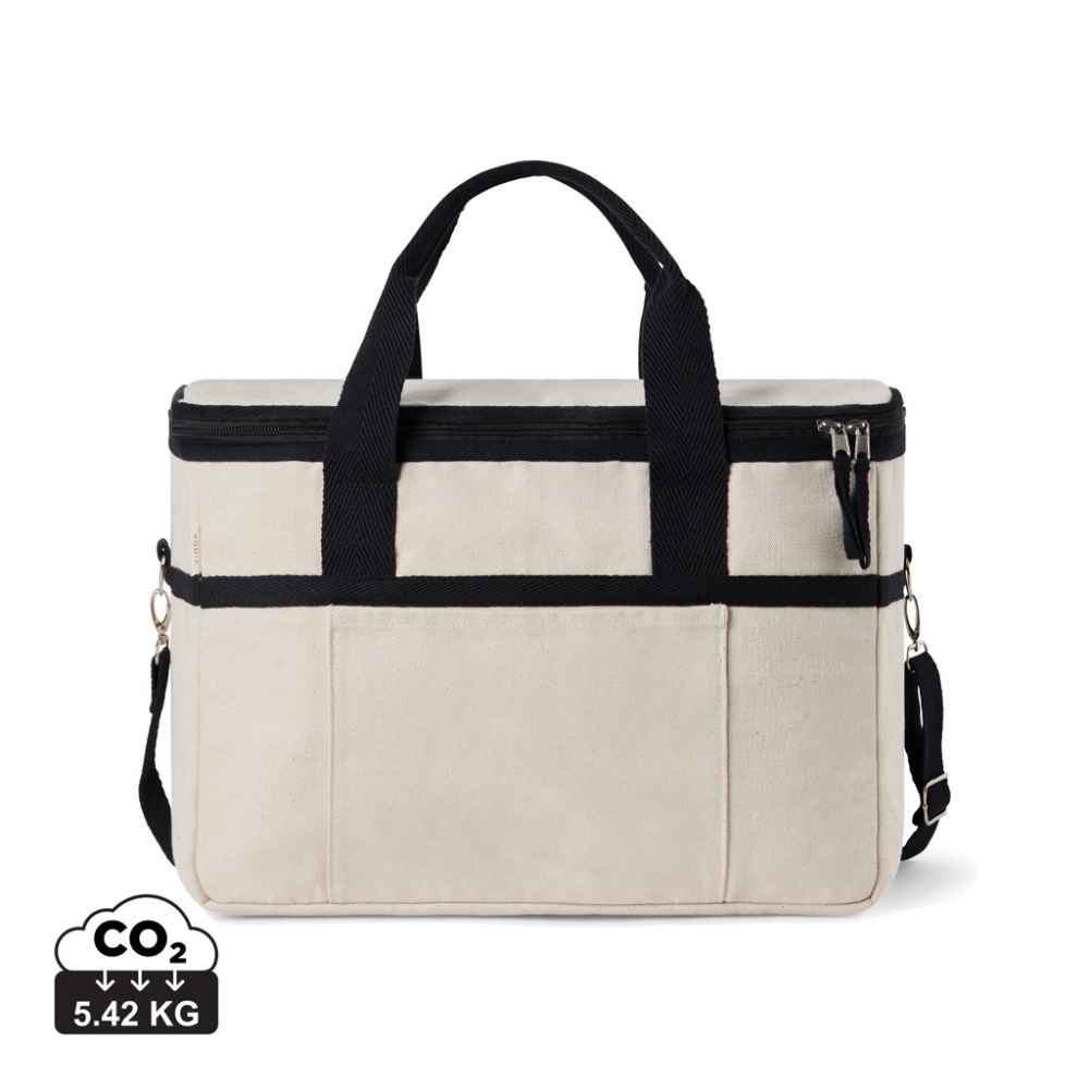 Логотрейд бизнес-подарки картинка: Корзина-холодильник VINGA Volonne AWARE™ из переработанного холста