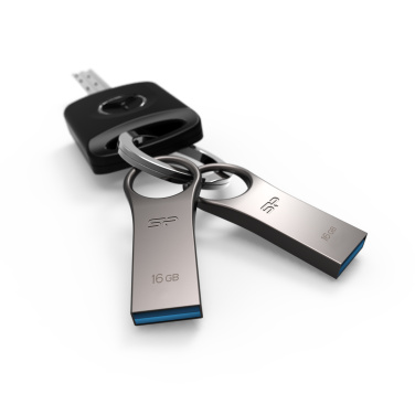 Логотрейд pекламные cувениры картинка: Флешка 3.0 Silicon Power JEWEL J80 TITANIUM 16 ГБ