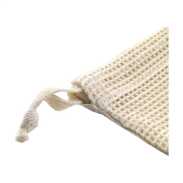 Лого трейд бизнес-подарки фото: Фруктовый мешок Natura Organic GOTS Mesh Bag (120 г/м²)