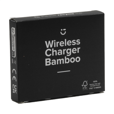 Лого трейд pекламные cувениры фото: Беспроводное зарядное устройство Bamboo 15 Вт