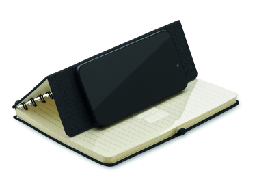 Лого трейд pекламные cувениры фото: A5 notebook with phone holder