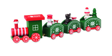 Логотрейд pекламные подарки картинка: Wooden Christmas train