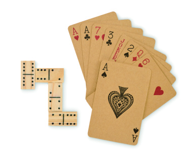 Лого трейд pекламные cувениры фото: Domino and cards set