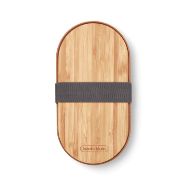 Лого трейд бизнес-подарки фото: Двойной контейнер для бенто из нержавеющей стали Black+Blum