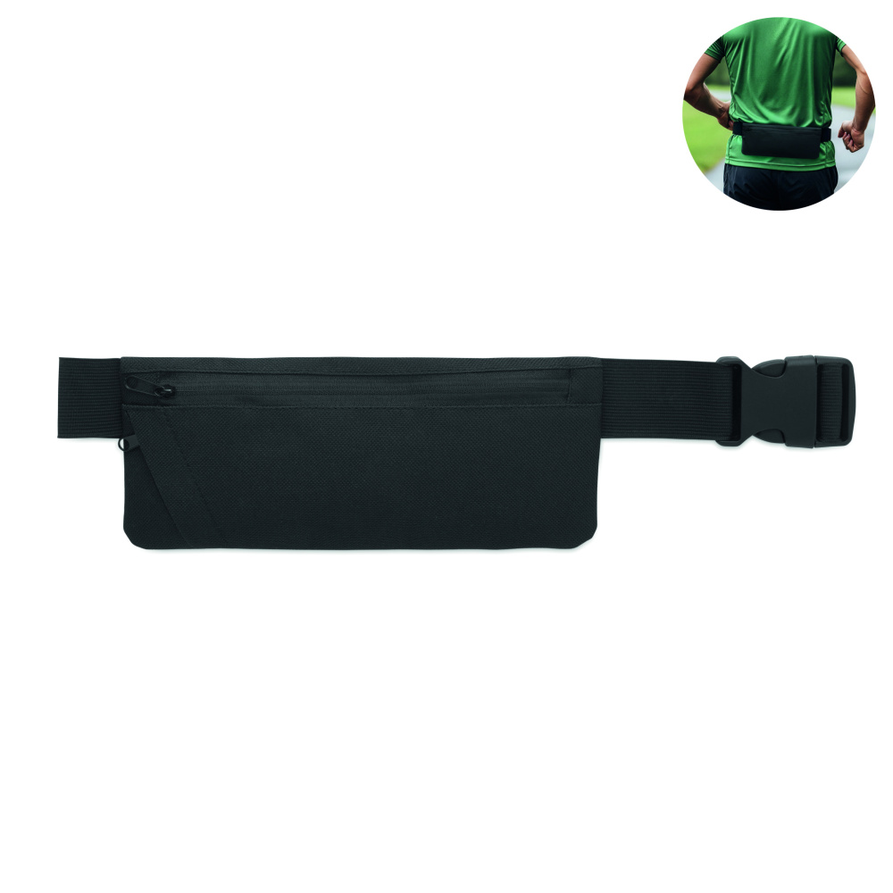 Лого трейд pекламные продукты фото: Sports waist bag 600D RPET