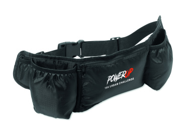 Логотрейд pекламные cувениры картинка: Sports waist bag 420D RPET