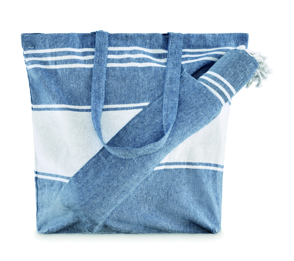 Логотрейд pекламные продукты картинка: Beach bag with hammam towel