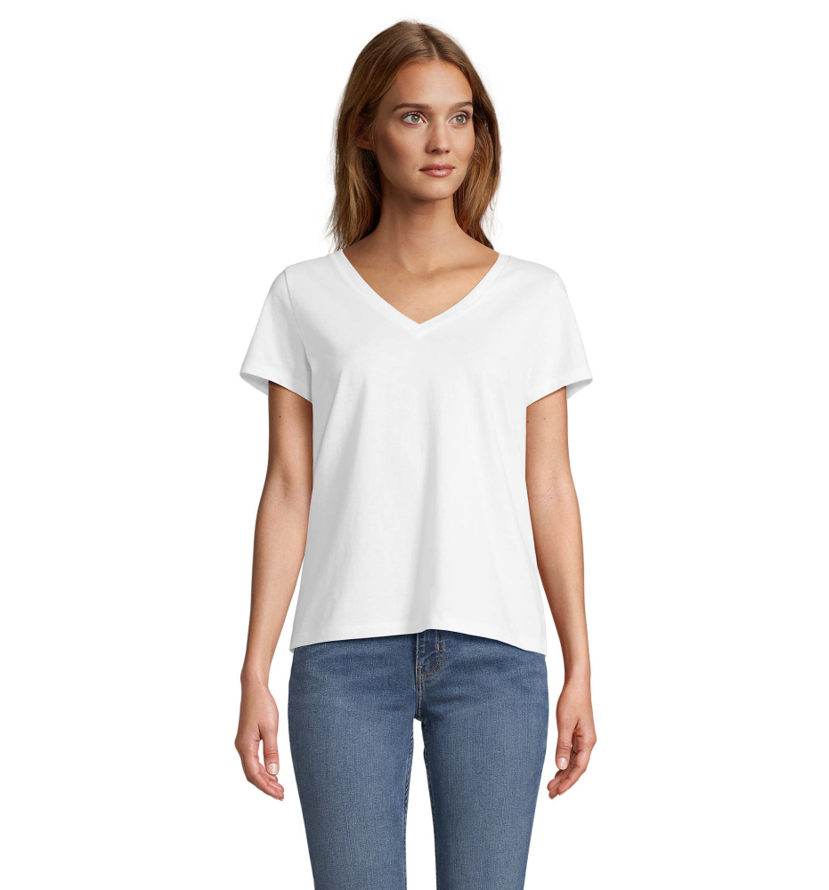 Лого трейд бизнес-подарки фото: REGENT V T-SHIRT WOMEN
