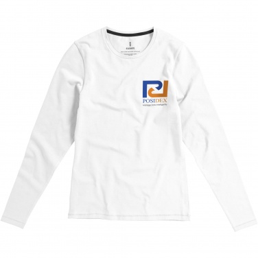 Logotrade reklamprodukter bild: Ponoka långärmad ekologisk damtröja