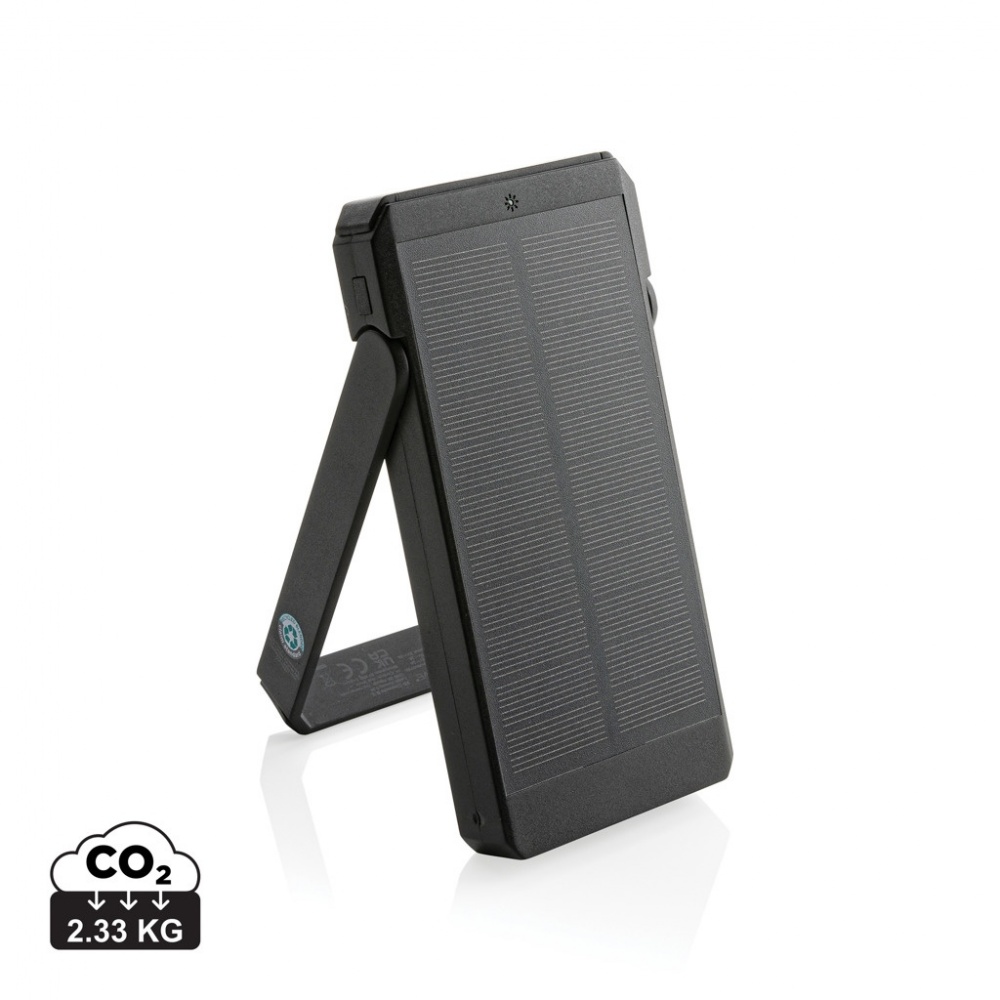 Logotrade kampanjprodukter bild: Skywave 10.000 mAh solcellspowerbank RCS återvunnen plast