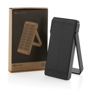 Logotrade reklamprodukter bild: Skywave 10.000 mAh solcellspowerbank RCS återvunnen plast