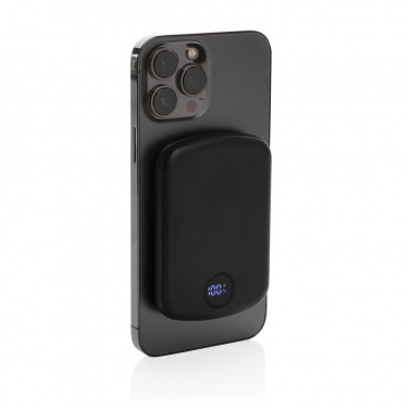 Logotrade presentreklam bild: MagBoost 5.000mAh magnetisk powerbank, RCS återvunnen plast
