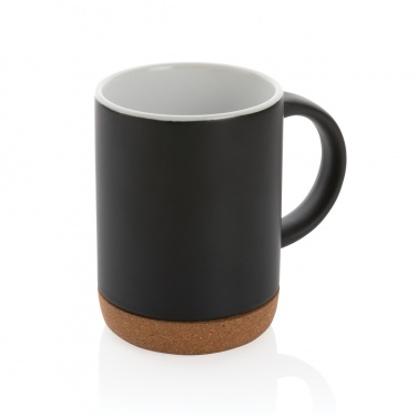 Logotrade profilprodukter bild: Keramikmugg med korkbotten 280 ml